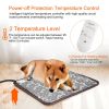 Dog Electric Heating Mat Waterproof Adjustable Warming Blanket