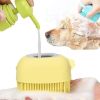 Bathroom Puppy, Big Dog Bath Massage Gloves Brush Soft Safety Silicone Pet Accessories for Dogs, Tools Mascotas Products