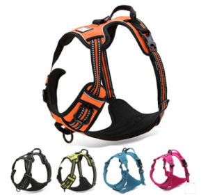 Truelove Pet Adjustable Safety Reflective Nylon Harness for Big Medium Large Dogs (Color: Light Blue, size: S)