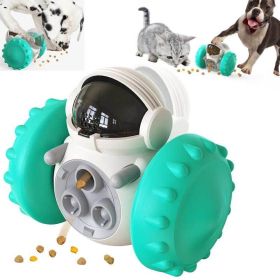 Cat And Dog Toys Slow Food Interactive Balance Car Multifunctional Fun Development Smart Pet Feeding Dog Toy Car Pets Products (Color: Green set)