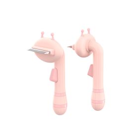 Little Bee Pet Needle Comb Cat Comb One Click Hairdressing Tool Pet Comb Manufacturer Direct Sales Cross border New Product (colour: Little Bee Knife Comb - Pink)