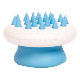 Ai Wo Cat Comb Pet Hair Removal Dog Hair Float Bathing Massage Brush Pet Supplies Wholesale One Piece (Specifications: Blue Mountain Massage Comb)