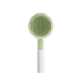 Pumpkin comb, pet comb, cat comb, pet brush, dog needle comb, floating hair remover, pet products, cross-border (colour: Sunflower Comb - New Bud Green)