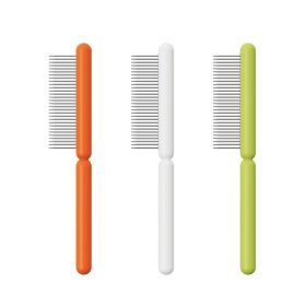 Ai Wo Pet Comb Cat Row Comb Dog Comb Special Stainless Steel Dense Teeth to Remove Floating Hair One Piece for Cross border Shipping (Specifications: green, colour: Stick Ice Coarse Teeth)