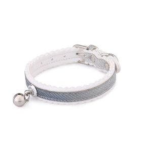 Dog Collar with Bell (Color: Gray)