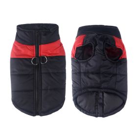 Windproof Dog Winter Coat Waterproof Dog Jacket Warm Dog Vest Cold Weather Pet Apparel  for Small Medium Large Dogs (Color: Red, size: 5XL)