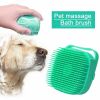 Dog Shampoo Massager Brush Dog Massage Comb Grooming Scrubber Shower Brush for Bathing Short Hair Soft Silicone Brushes