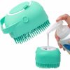 Dog Shampoo Massager Brush Dog Massage Comb Grooming Scrubber Shower Brush for Bathing Short Hair Soft Silicone Brushes