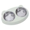 Dog Bowls Double Dog Water And Food Bowls Stainless Steel Bowls With Non-Slip Resin Station, Pet Feeder Bowls For Puppy Medium Dogs Cats