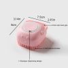 Softness Silicone Pet Brush for Dog; Dog Hair Massage Bath Brush with Shower Gel Dispenser