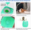 Dog Shampoo Massager Brush Dog Massage Comb Grooming Scrubber Shower Brush for Bathing Short Hair Soft Silicone Brushes