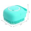 Dog Shampoo Massager Brush Dog Massage Comb Grooming Scrubber Shower Brush for Bathing Short Hair Soft Silicone Brushes