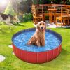 Foldable Pet Swimming Pool PVC Kiddie Baby Dog Swim Pool Bathing Tub Playmat Kids Pools