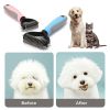 Grooming Brush for Pet Dog Deshedding Tool Rake Comb Fur Remover Reduce 2-Side Dematting Tool for Dogs Grooming Brush Double Sided Shedd